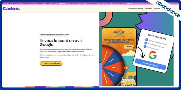 Cadeo : boostez vos avis google et fidélisez vos clients